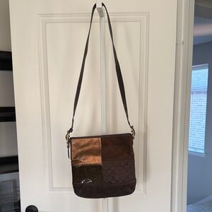 Coach Patchwork Brown Shoulder Bag